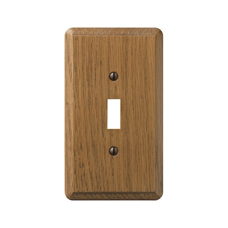 Amerelle Wall Plate, Number of Gangs: 1 gang Oak Wood, Medium Finish, Brown 901T